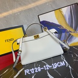 Высокое качество оригинальной кожи Сумка FENDI peekaboo ISEEU среднего размера, 