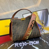 Высокое качество оригинальной кожи FENDI x-lite с мелкой кожей и металлическими 