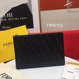 Большая сумка F is Fendi с геометрической клапаном. Карман с застежкой-молнией н