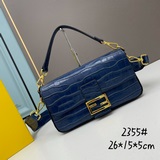 Fendi кожаная сумка с крокодиловым узором из бычьей кожи. Классическая сумка-баг