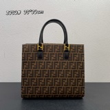 FENDI знаковая сумка TOTE с логотипом FF. Классическая сумка для повседневного и