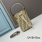 【Fendi MINI BUCKET】 Компактная, но вместительная сумка с классическим двойным ло