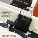 Оригинальная кожа 1BA222 Prad Double Saffiano сумка из блестящей кожи, изготовле