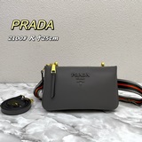 PRAD сумка через плечо с двойной застежкой-молнией и двумя плечевыми ремнями, мо