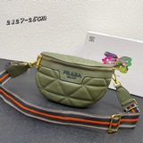 Prada Новая женская вышитая сумка на пояс. Эта сумка на пояс с ромбовидной вышив