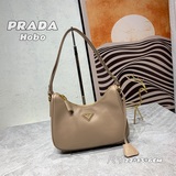 Популярная модель Prad* Hobo, новая кожаная сумка через плечо/на пояс, красного 