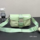Prada 2023 весенняя коллекция модных сумок из гладкой телячьей кожи с нейлоновым