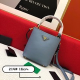 Оригинальная кожа 1BA219 Prada Double Saffiano сумка с крестообразным узором.