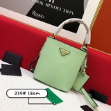 Оригинальная кожа 1BA219 Prada Double Saffiano сумка с крестообразным узором.