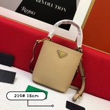 Оригинальная кожа 1BA219 Prada Double Saffiano сумка с крестообразным узором.