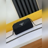 9MONIC [666] MonikaVintage Подержанная вещь  Подержанная сумка Prada из денима, 