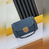 Оригинальная копия. Prada, серия «Сокровища», джинсовая сумка в стиле «бохо». Оч