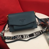 Prada сумка через плечо с клапаном, модель 2103, с двумя ремнями, модная женская