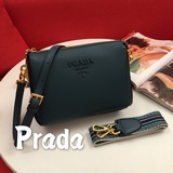 Prada сумка с клапаном и одним плечевым ремнем, модель 66136, с двумя плечевыми 