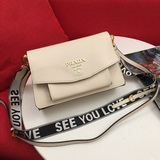 Prada сумка через плечо с клапаном, модель 2103, с двумя ремнями, модная женская