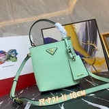 Высокое качество оригинальной кожи 1BA219 Prada Double Saffiano с крестообразным