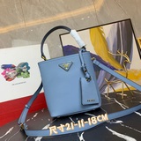 Высокое качество оригинальной кожи 1BA219 Prada Double Saffiano с крестообразным