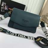 Prada сумка через плечо с клапаном, модель 2103, с двумя ремнями, модная женская