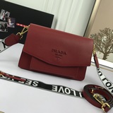 Prada сумка через плечо с клапаном, модель 2103, с двумя ремнями, модная женская