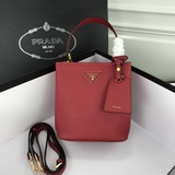 Оригинальная кожа, новейшая модель 2023 года от Prada, 1BA219 Prada Double Saffi