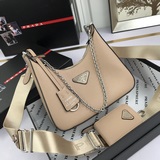 Новая модель 1BH204 из кожи, нейлоновая сумка Hobo, которую можно носить в руке 