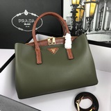 Новая сумка Prada из кожи бычка с крокодиловым узором, модель 1BA252#. Изготовле