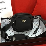 (Оригинальная коробка от производителя) Новая модель Prada Hobo сумка для фотоап