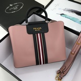 Новая сумка Prada из кожи бычка с цветными полосками, модель № 2096. Изготовлена