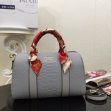Оригинальная сумка-подушка Prada 9871. Оригинальный узор + кожа с текстурой личи