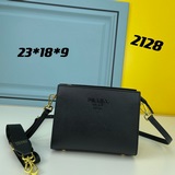 Оригинальное высокое качество ~~ Новая модель 2128 Saffiano от Prada, кожа с гру
