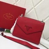 Prada 18 новая модель сумки-конверта с треугольной крышкой, модель 8966, оригина