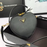 Prada 2023 новейшая модель 1BH144, сумка Saffiano из кожи, кожаные ручки, съемны