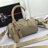Prada 2023 весна-лето новейшая сумка Boston P-серии, классическая сумка Boston в