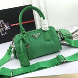 Prada 2023 весна-лето новейшая сумка Boston P классическая сумка Boston в сочета