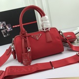 Prada 2023 весна-лето новейшая сумка Boston P классическая сумка Boston в сочета