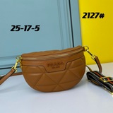 PRADA Prada Новая женская вышитая сумка на пояс. Эта сумка на пояс с ромбовидной