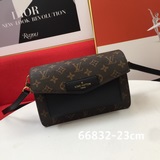 LV старая кожа с кожаным клапаном, сумка через плечо, модель 66832, с плечевым р