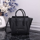 Классическая сумка Celine с улыбающимся лицом, из гладкой кожи, материал： кожа, 