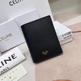 Celine Triomphe компактный кожаный кошелек из камуфляжной ткани с желтовато-кори