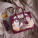 Новейшая модель из кожи первых слоев с платиновым рисунком, изготовленная по ори
