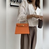 Новая модель Kelly ~ Kelly 22 см, изготовленная из кожи с отпечатками ладоней, я