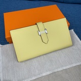 【Оригинальный товар Hermes】 Новый женский кожаный кошелек вертикальной формы с в