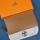 Hermès Оригинальный кожаный кошелек с отпечатком ладони, произведенный в Франции