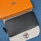 Hermès Оригинальный кожаный кошелек с отпечатком ладони, произведенный в Франции
