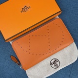 Hermès Оригинальный кожаный кошелек с отпечатком ладони, произведенный в Франции