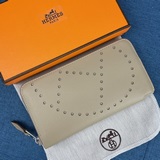 Hermès Оригинальный кожаный кошелек с отпечатком ладони, произведенный в Франции