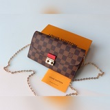 M61273 Кошелек из ткани Damier с цветной кожаной подкладкой и застежкой, вдохнов