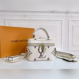 Эта миниатюрная сумка vanity сочетает в себе тисненый узор giant monogram, изящн