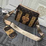 m69443 45965 45320 Мужской комплект из трех предметов pochette trio почтальон.
