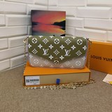 M81359! Новая трехкомпонентная сумка POCHETTE FéLICIE с цепочкой в сочетании цве